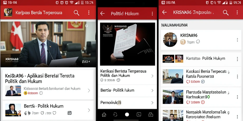 Tampilan antarmuka KRISNA96 yang informatif dan mudah digunakan.