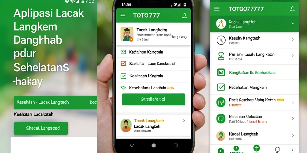 Screenshot antarmuka TOTO777 yang menunjukkan pelacakan langkah.